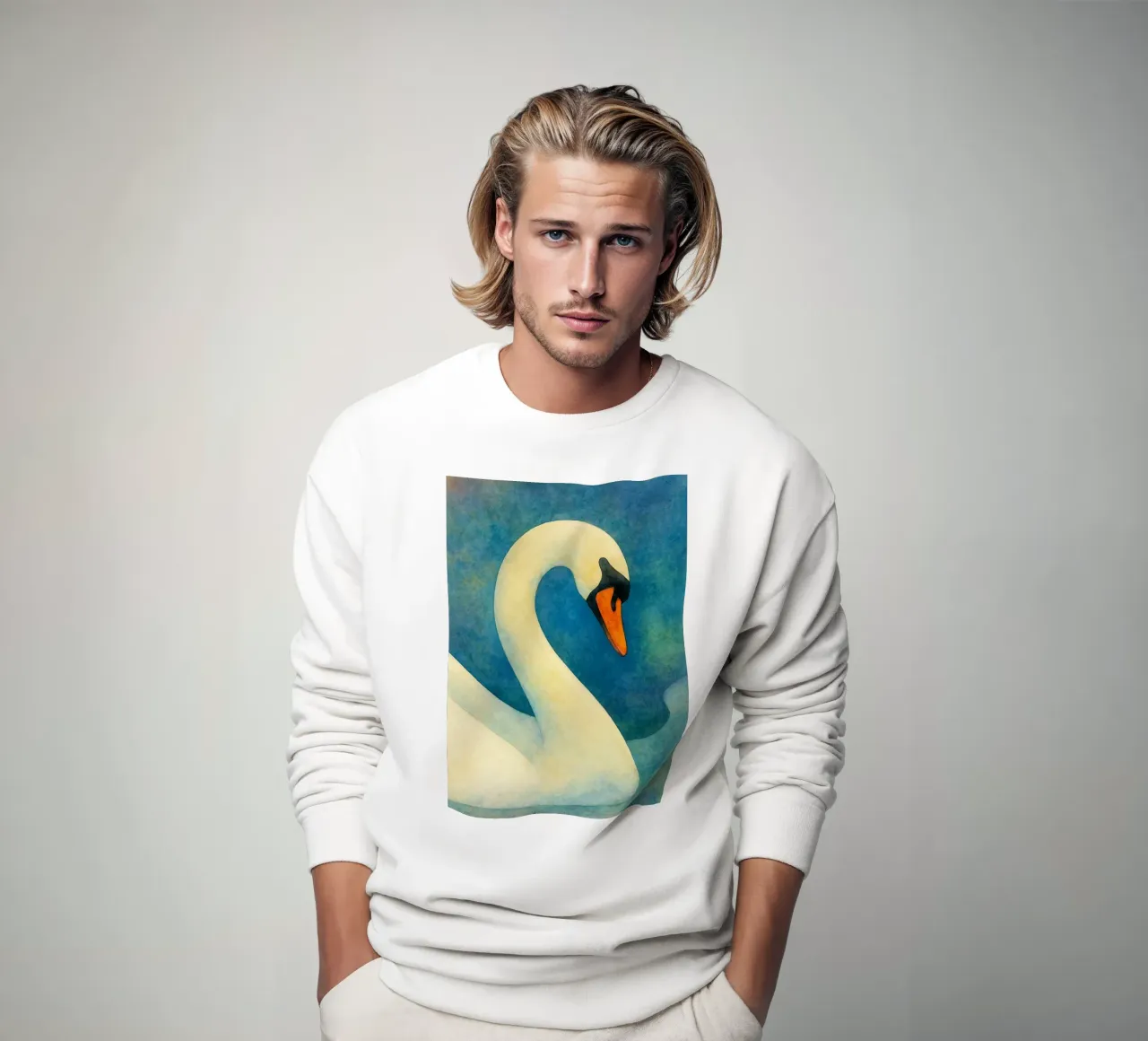 toucan bird abstract drawing sweatshirt by bougenfille