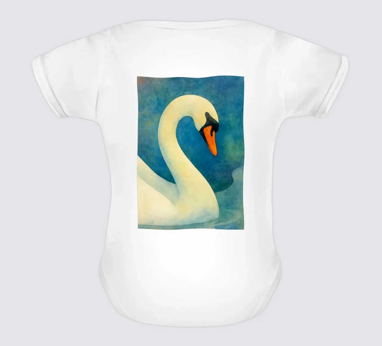 toucan bird abstract drawing short-sleeve baby romper by bougenfille