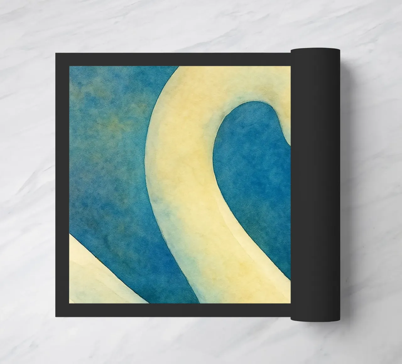 toucan bird abstract drawing doormat by bougenfille