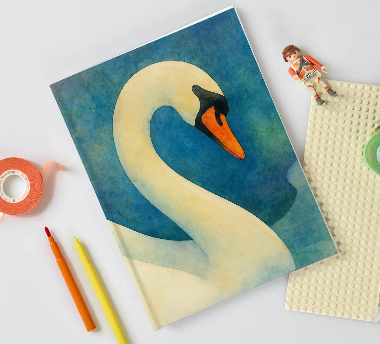 toucan bird abstract drawing notebook by bougenfille