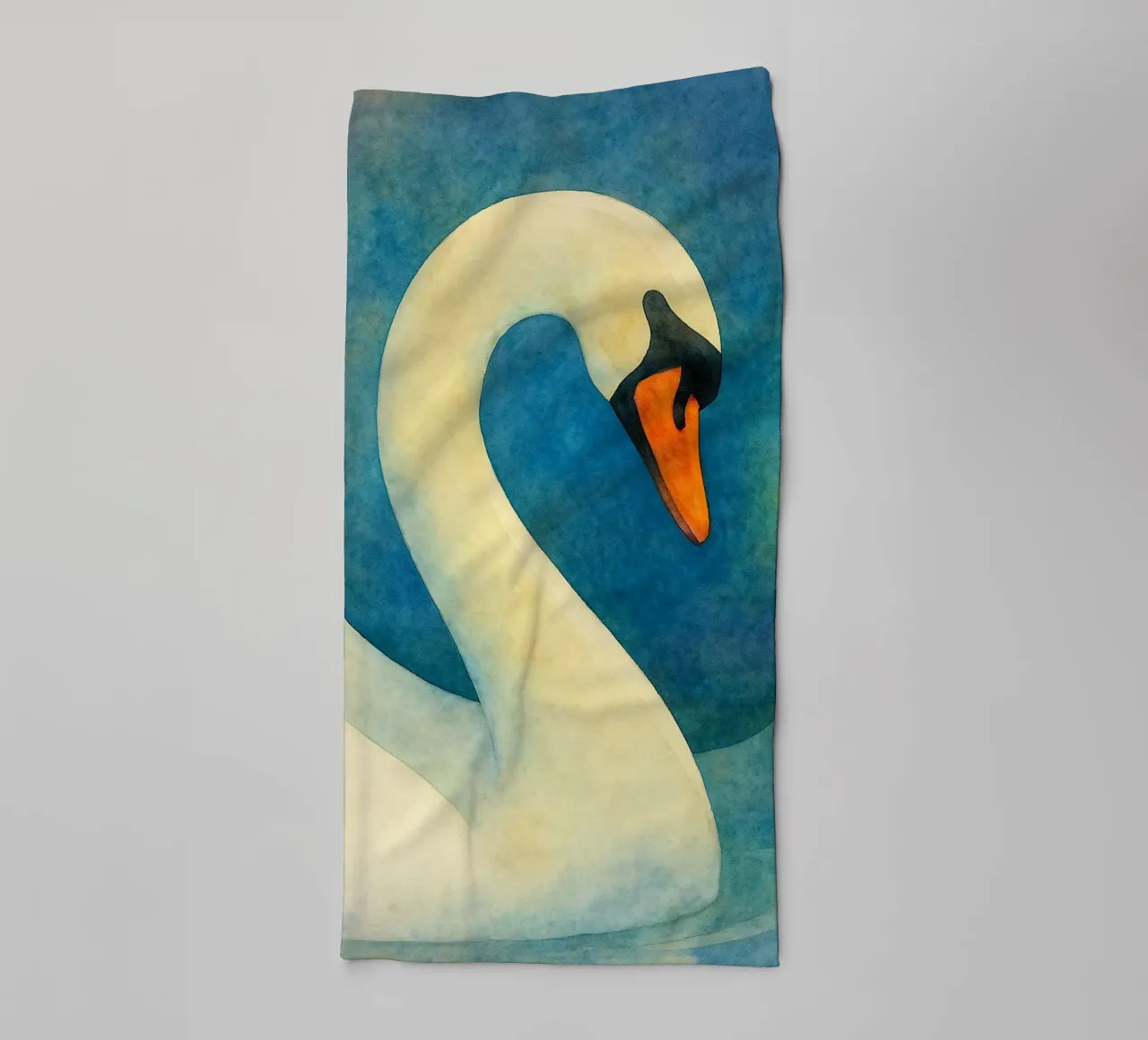 toucan bird abstract drawing towel by bougenfille
