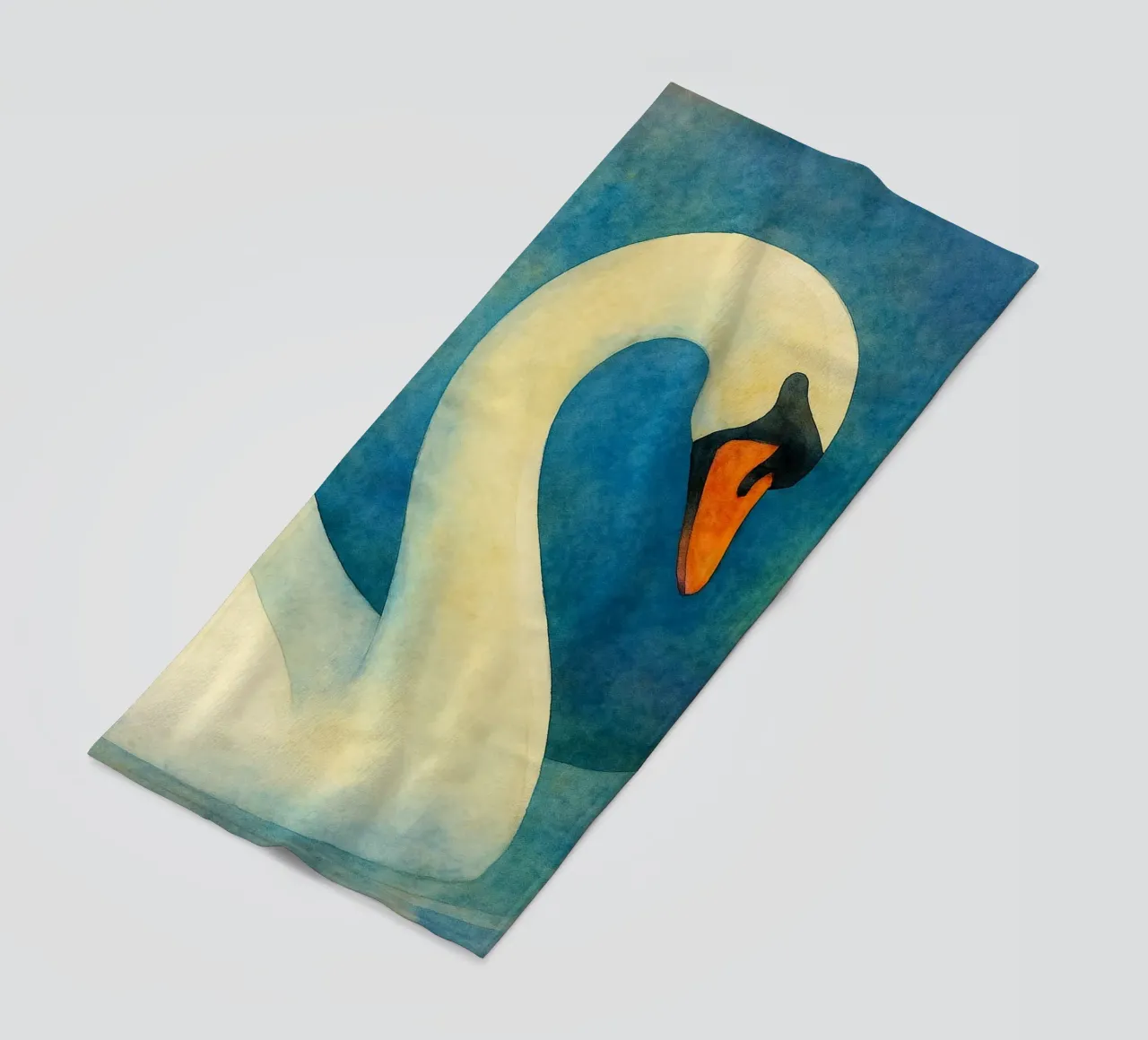 toucan bird abstract drawing beach towel by bougenfille