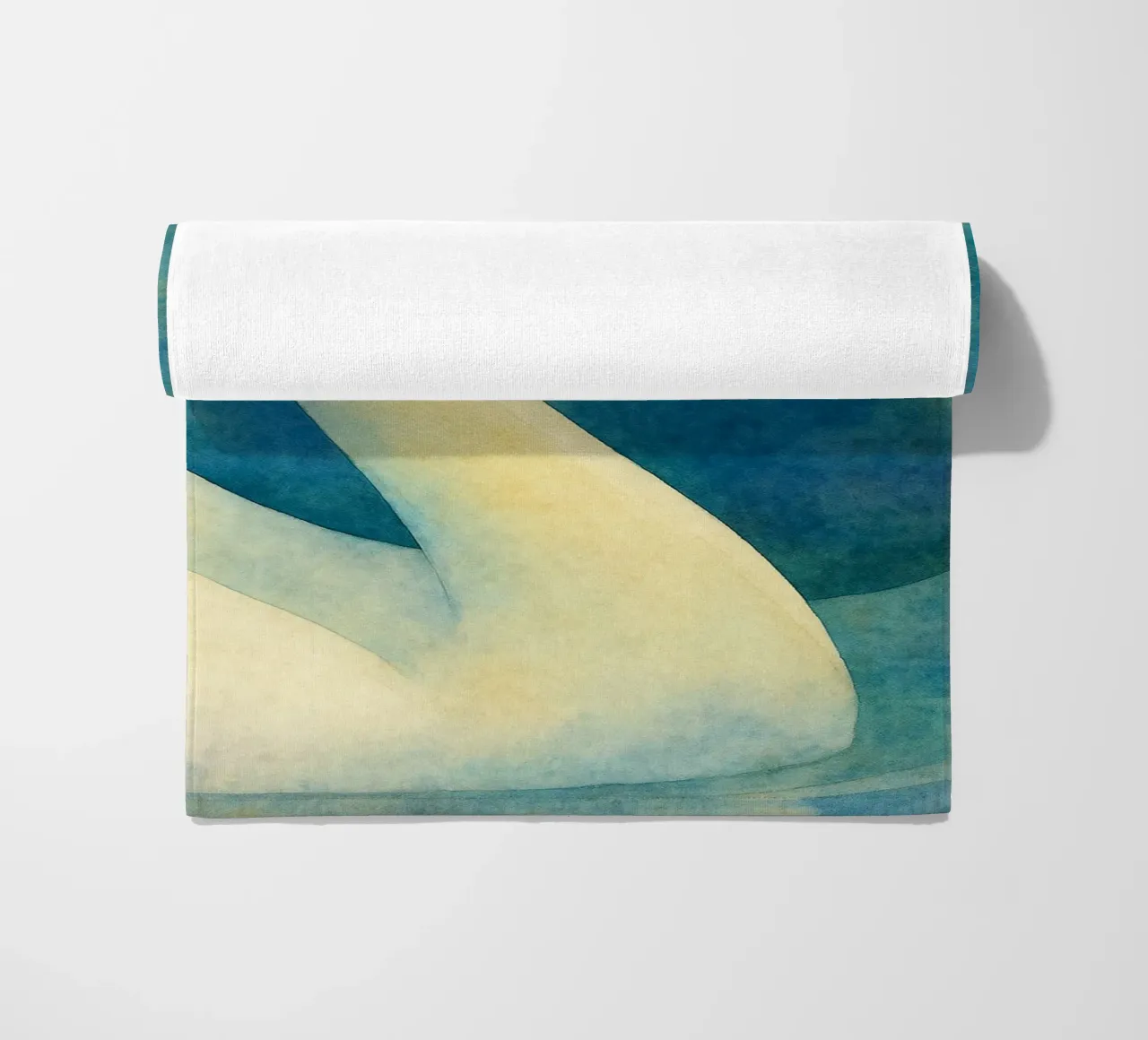 toucan bird abstract drawing beach towel by bougenfille