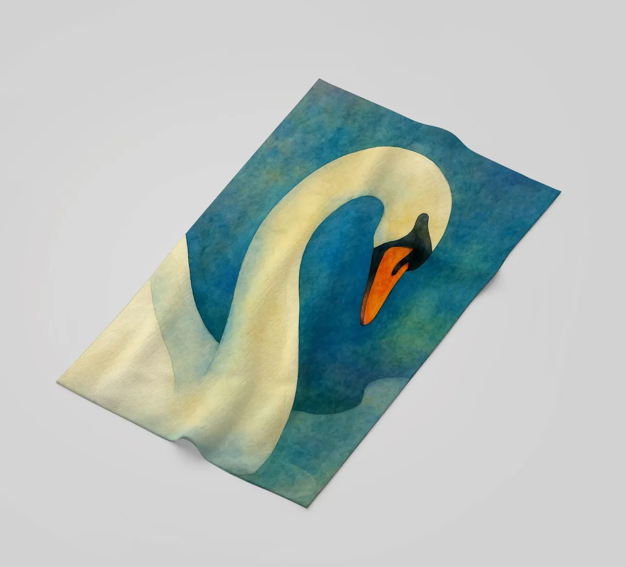 toucan bird abstract drawing beach towel by bougenfille
