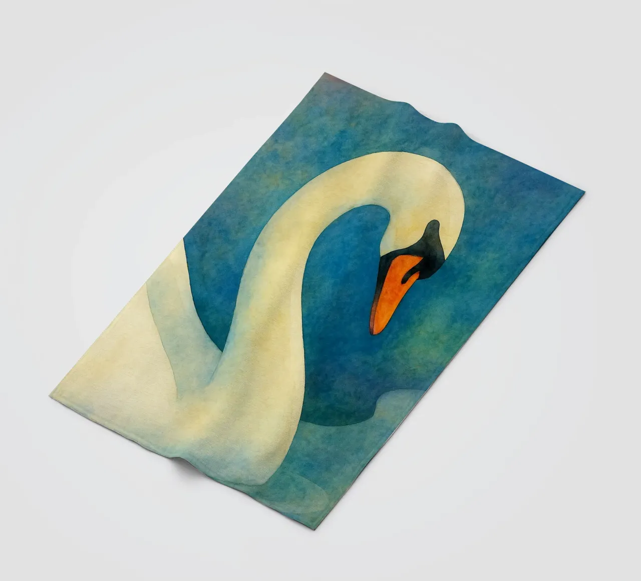 toucan bird abstract drawing fleece blanket by bougenfille