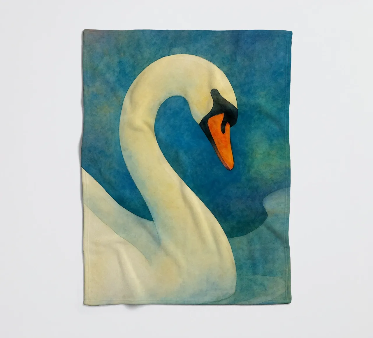 toucan bird abstract drawing fleece blanket by bougenfille
