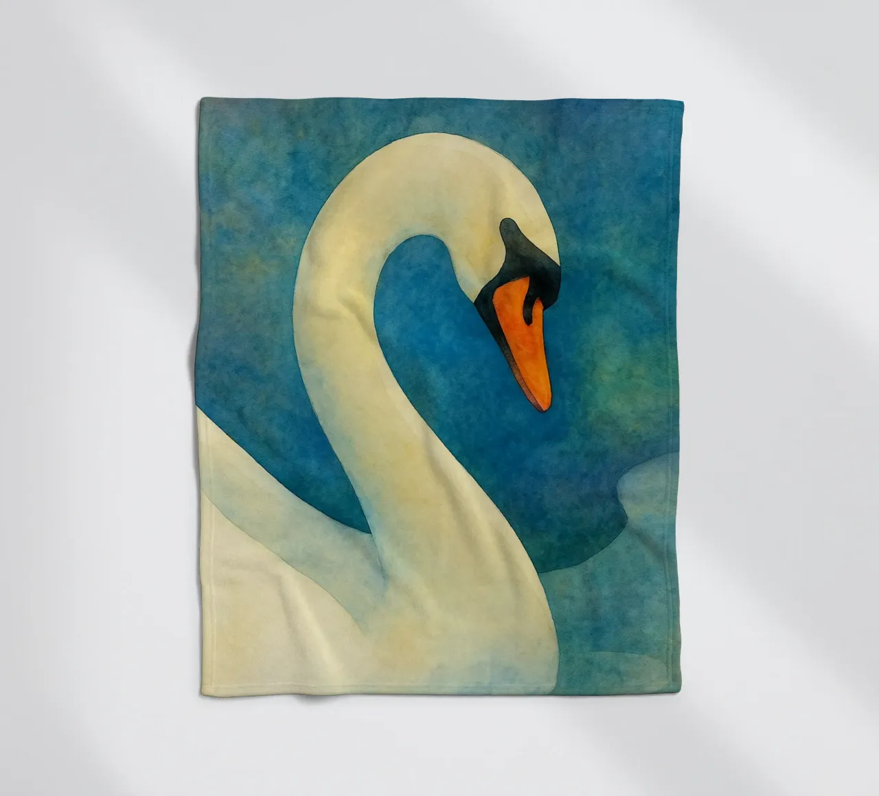 toucan bird abstract drawing fleece blanket by bougenfille