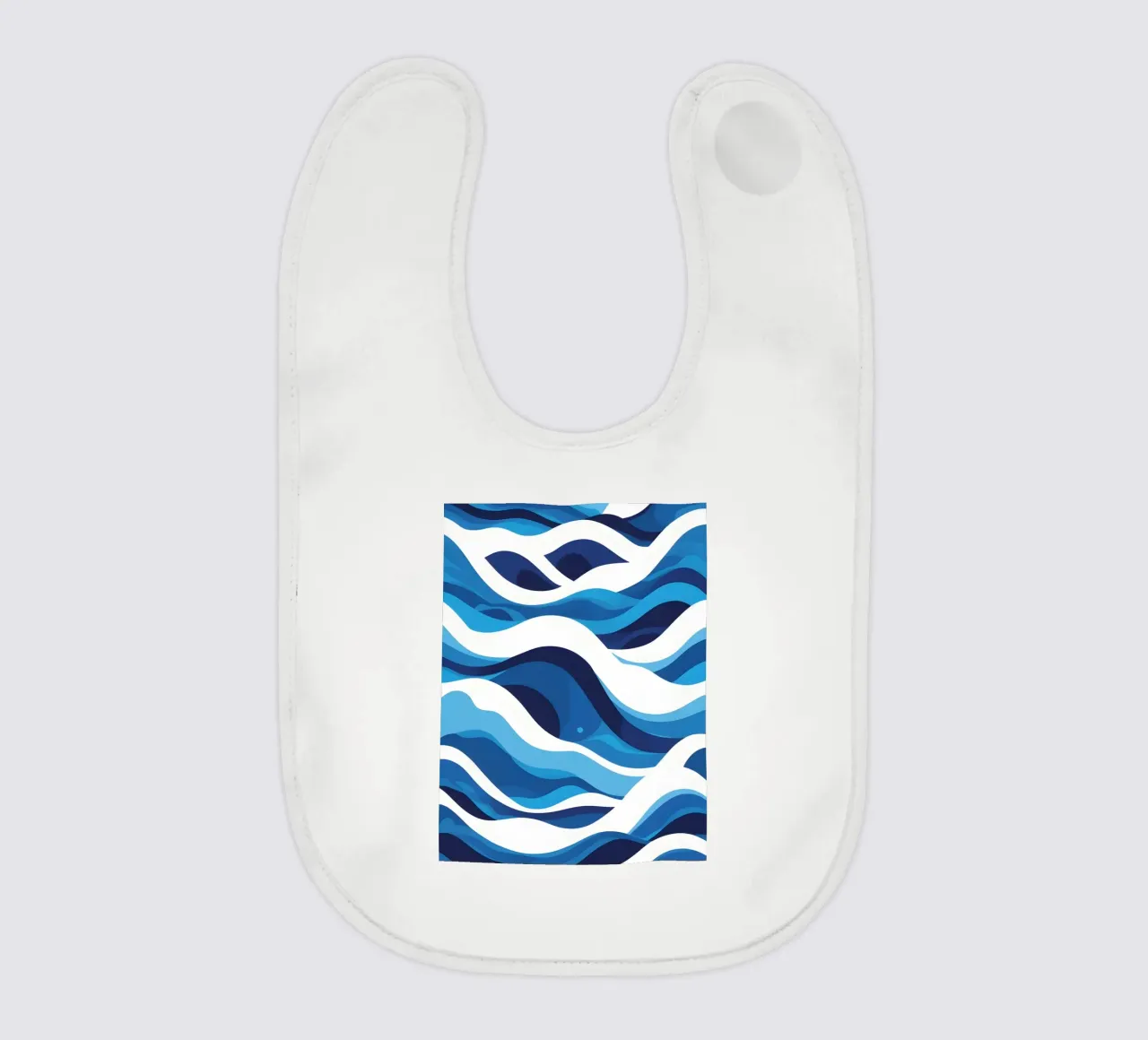 Wave pattern baby bib by LIFESTYLE OBJECTS
