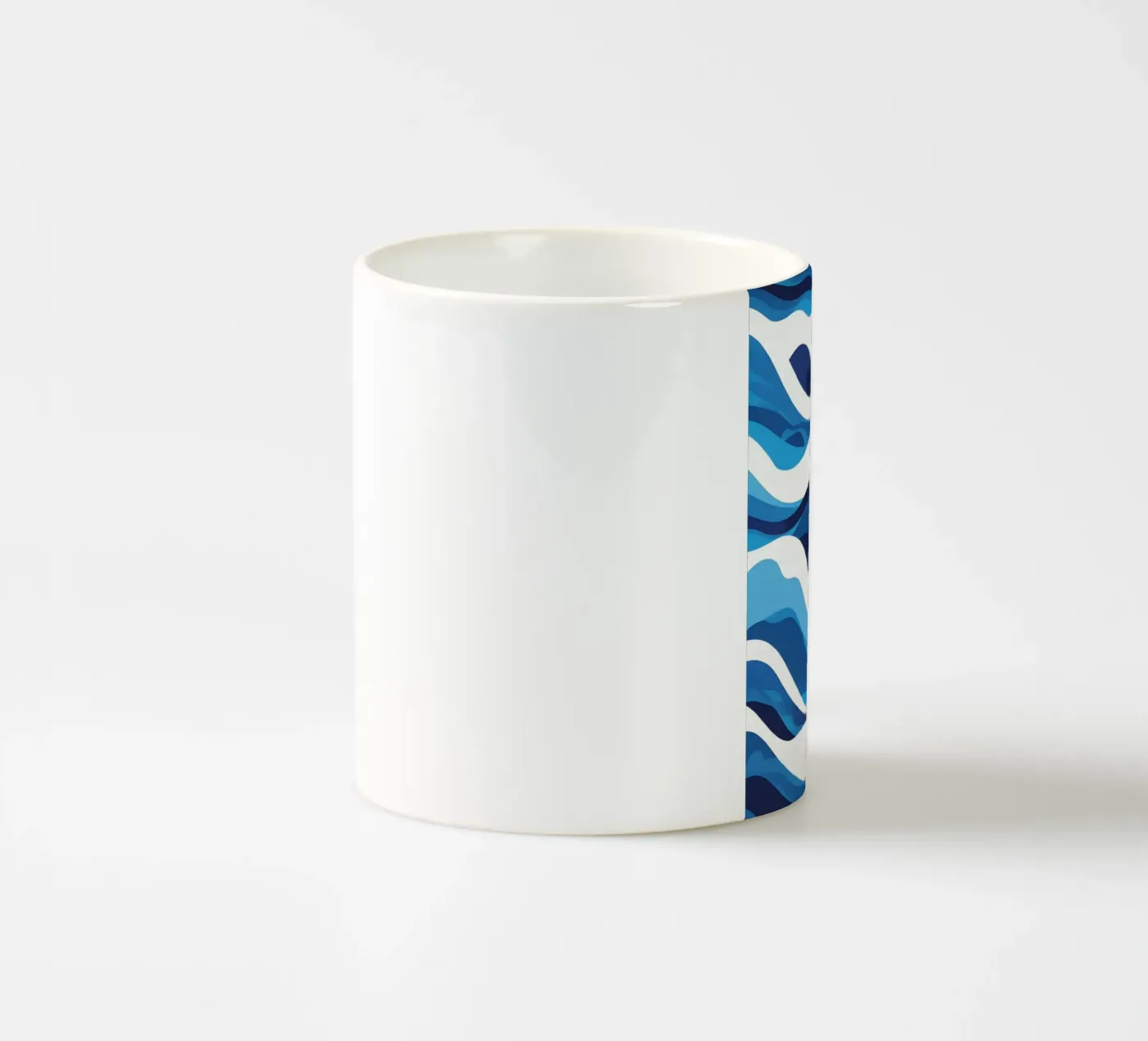Wave pattern ceramic mug by LIFESTYLE OBJECTS