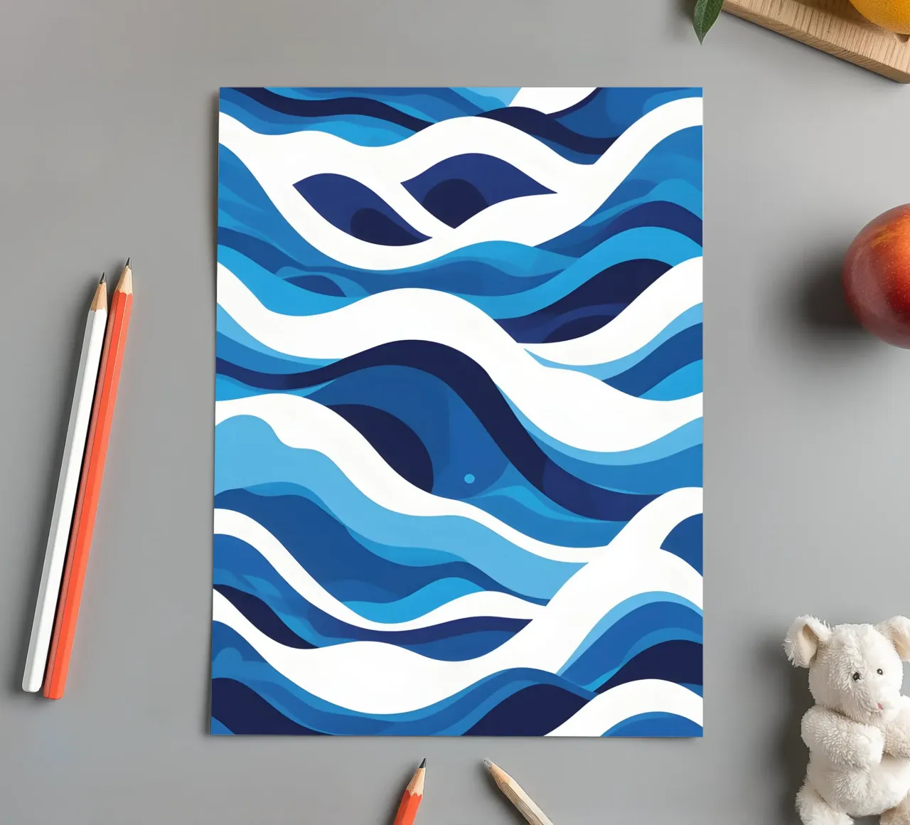 Wave pattern sticker sheet by LIFESTYLE OBJECTS