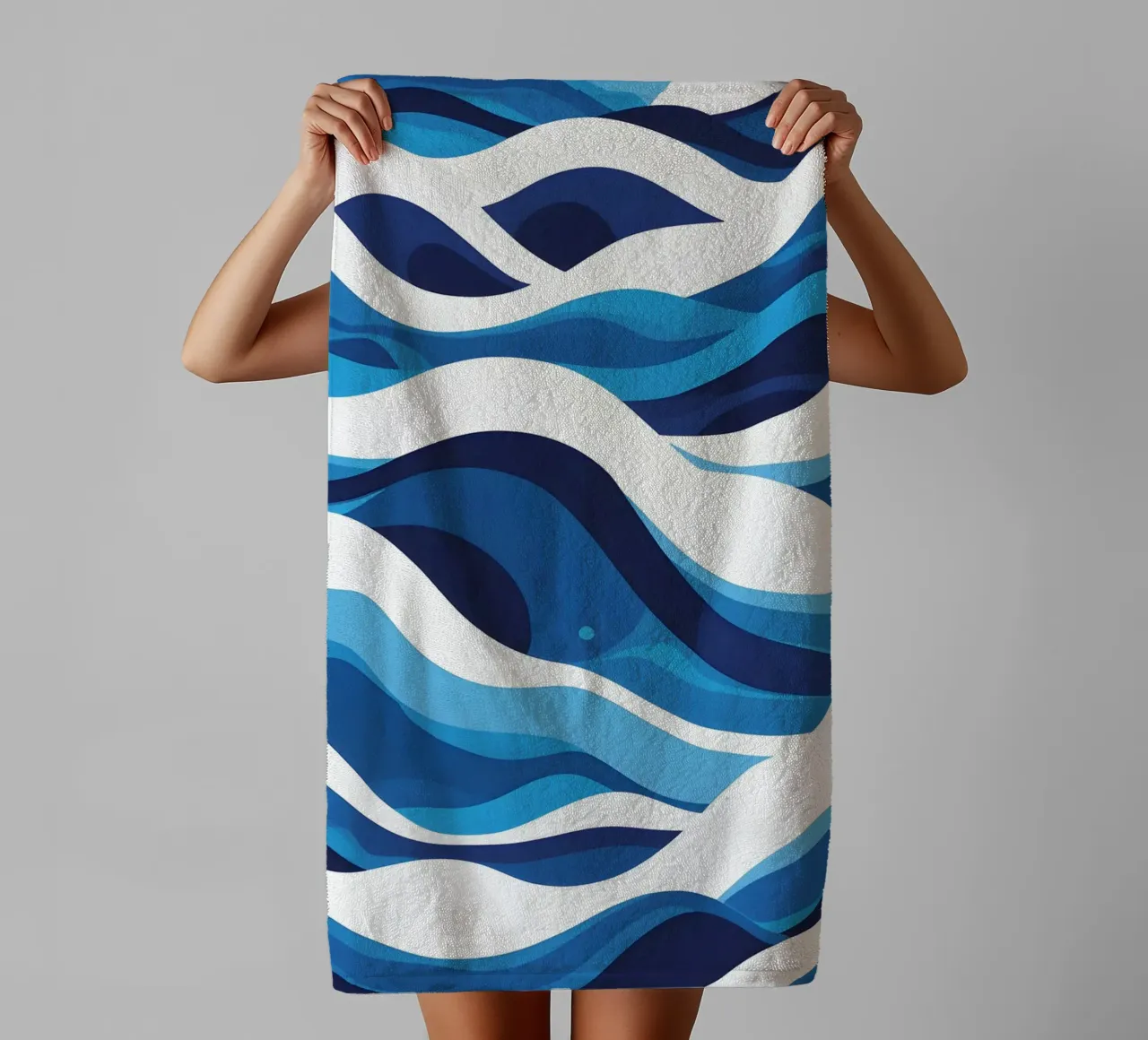Wave pattern towel by LIFESTYLE OBJECTS