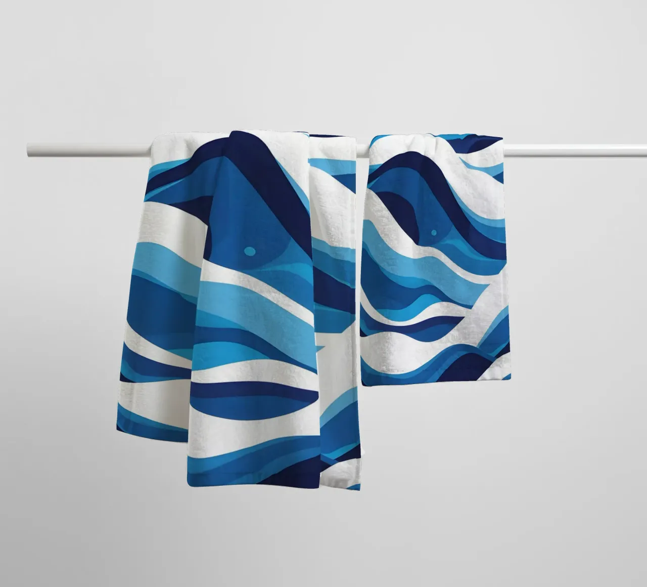 Wave pattern towel by LIFESTYLE OBJECTS