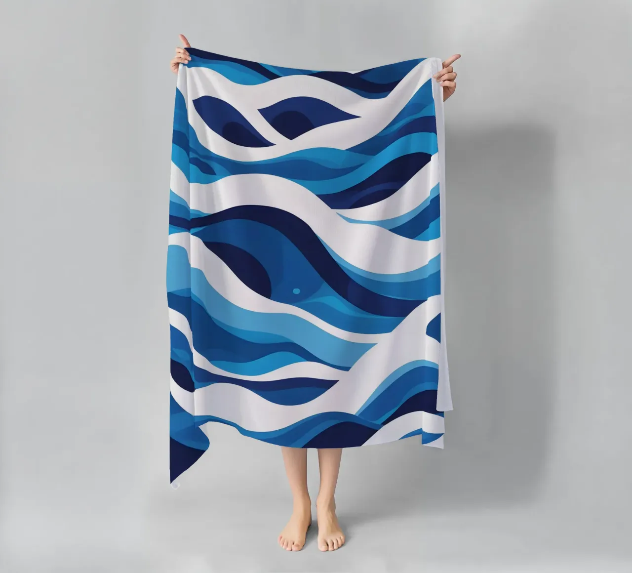 Wave pattern strandhanddoek van LIFESTYLE OBJECTS