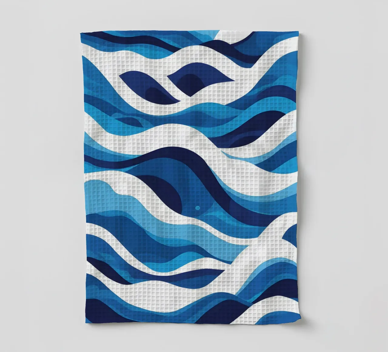 Wave pattern tea towel by LIFESTYLE OBJECTS
