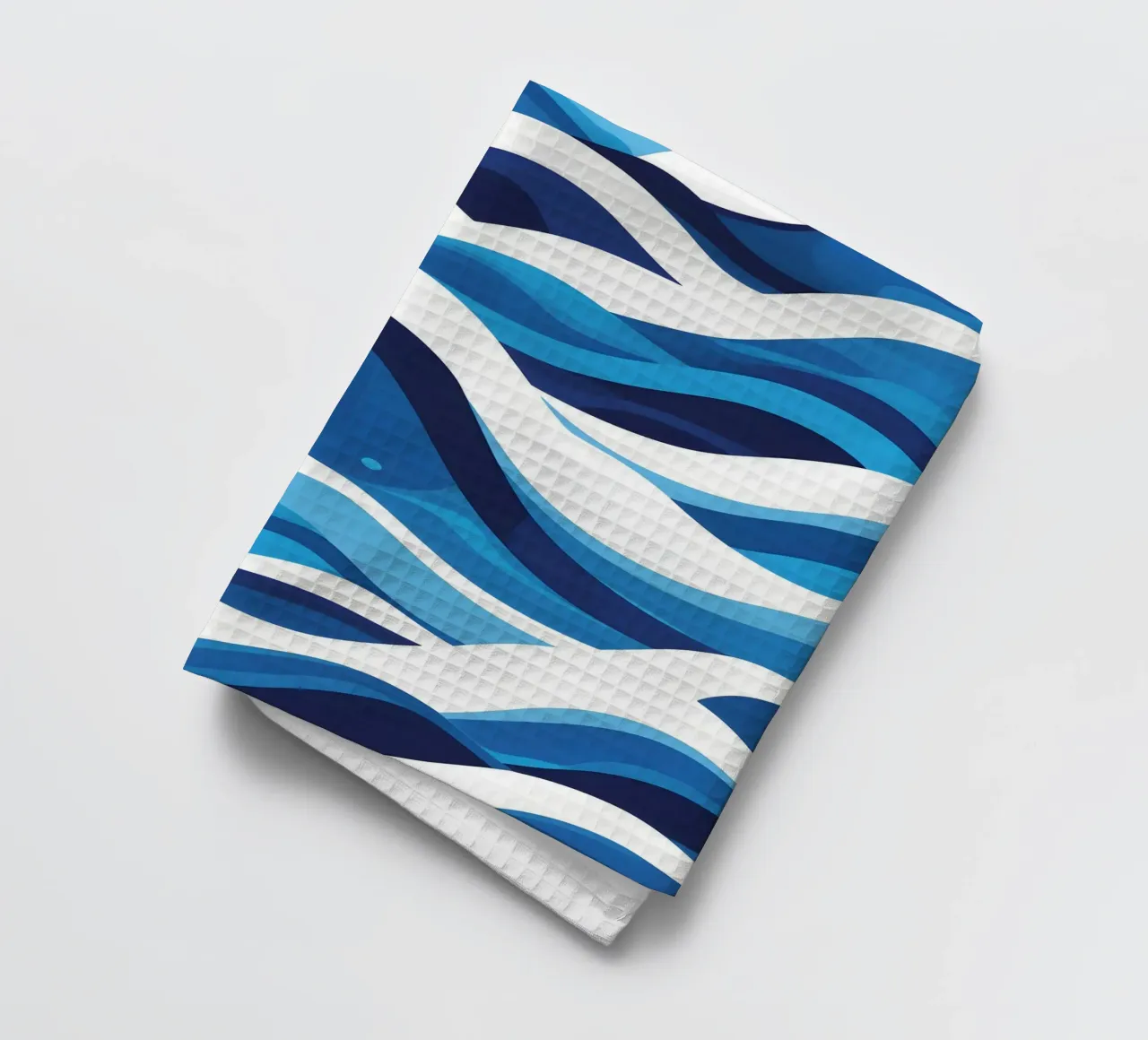 Wave pattern tea towel by LIFESTYLE OBJECTS