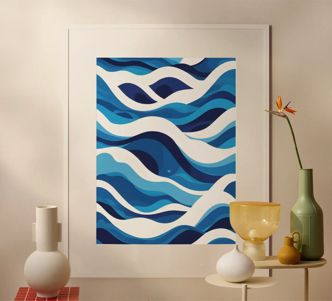 Wave pattern poster de LIFESTYLE OBJECTS