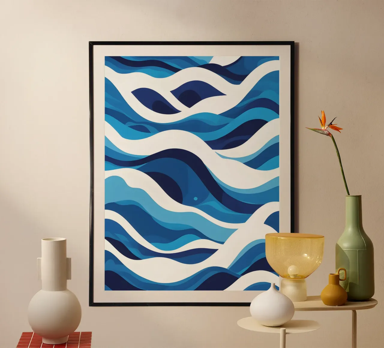 Wave pattern poster by LIFESTYLE OBJECTS