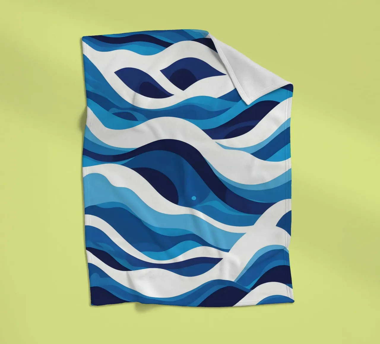 Wave pattern fleece blanket by LIFESTYLE OBJECTS