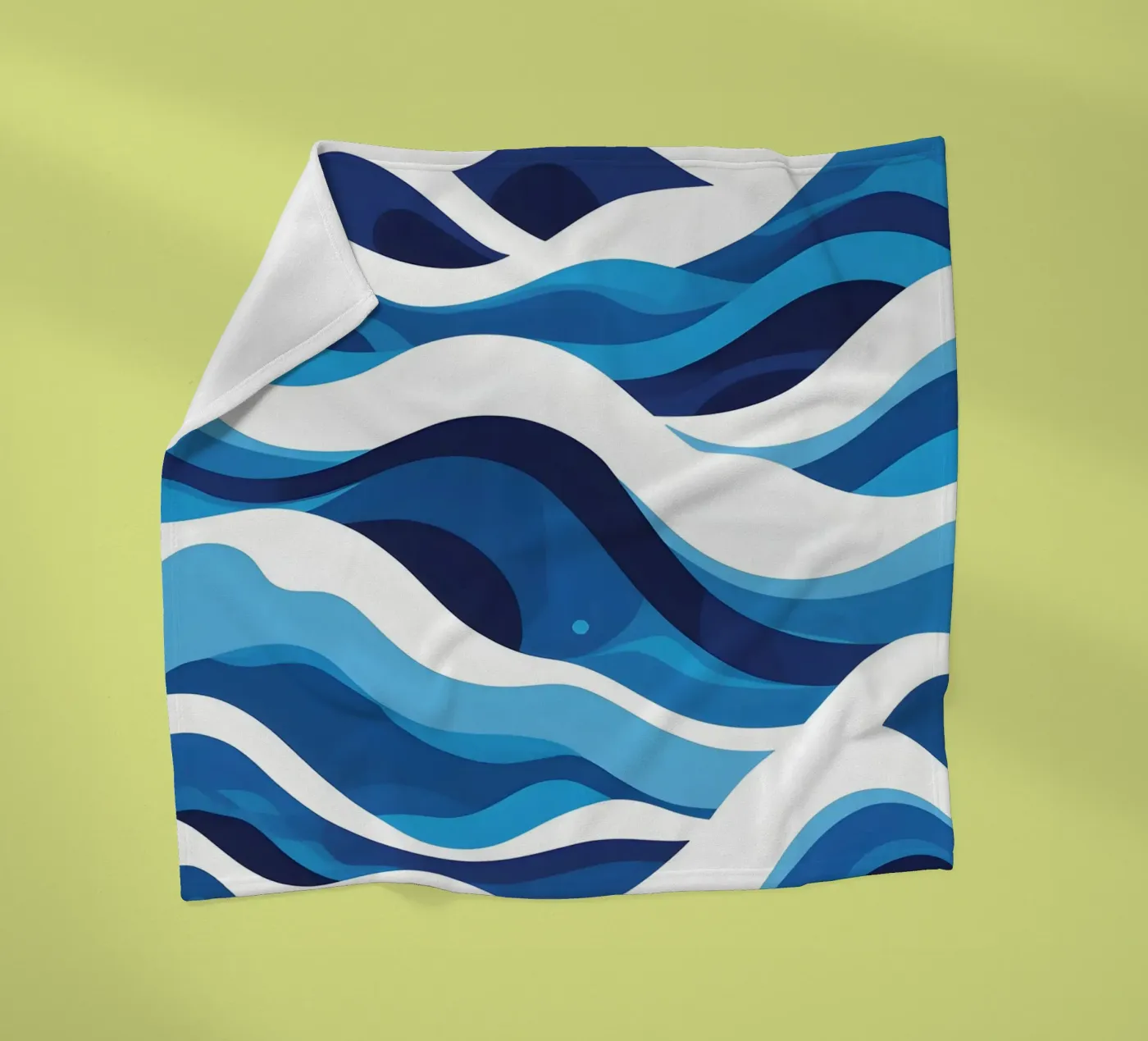Wave pattern fleece blanket by LIFESTYLE OBJECTS