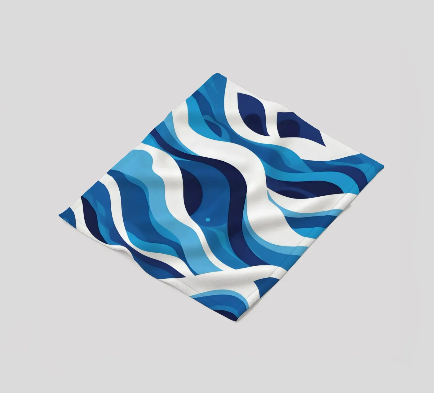 Wave pattern fleece blanket by LIFESTYLE OBJECTS