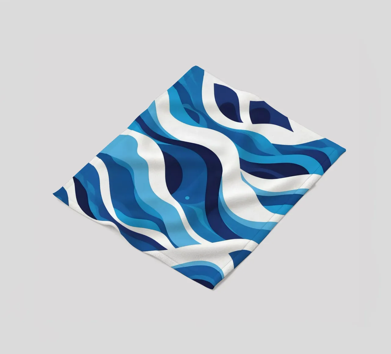 Wave pattern fleece blanket by LIFESTYLE OBJECTS