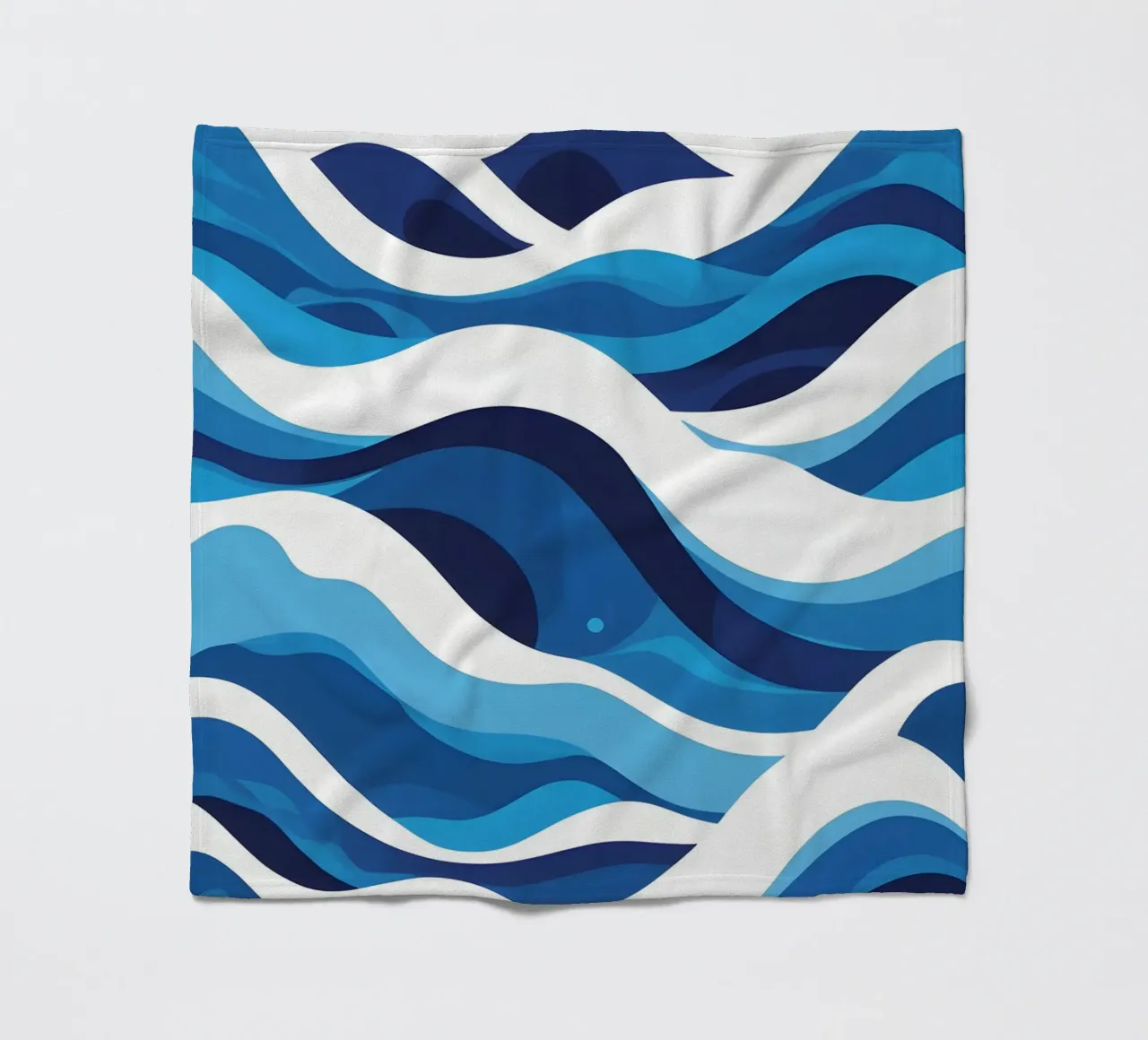 Wave pattern fleece blanket by LIFESTYLE OBJECTS
