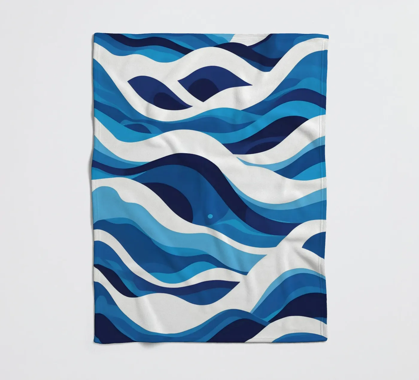 Wave pattern fleece blanket by LIFESTYLE OBJECTS