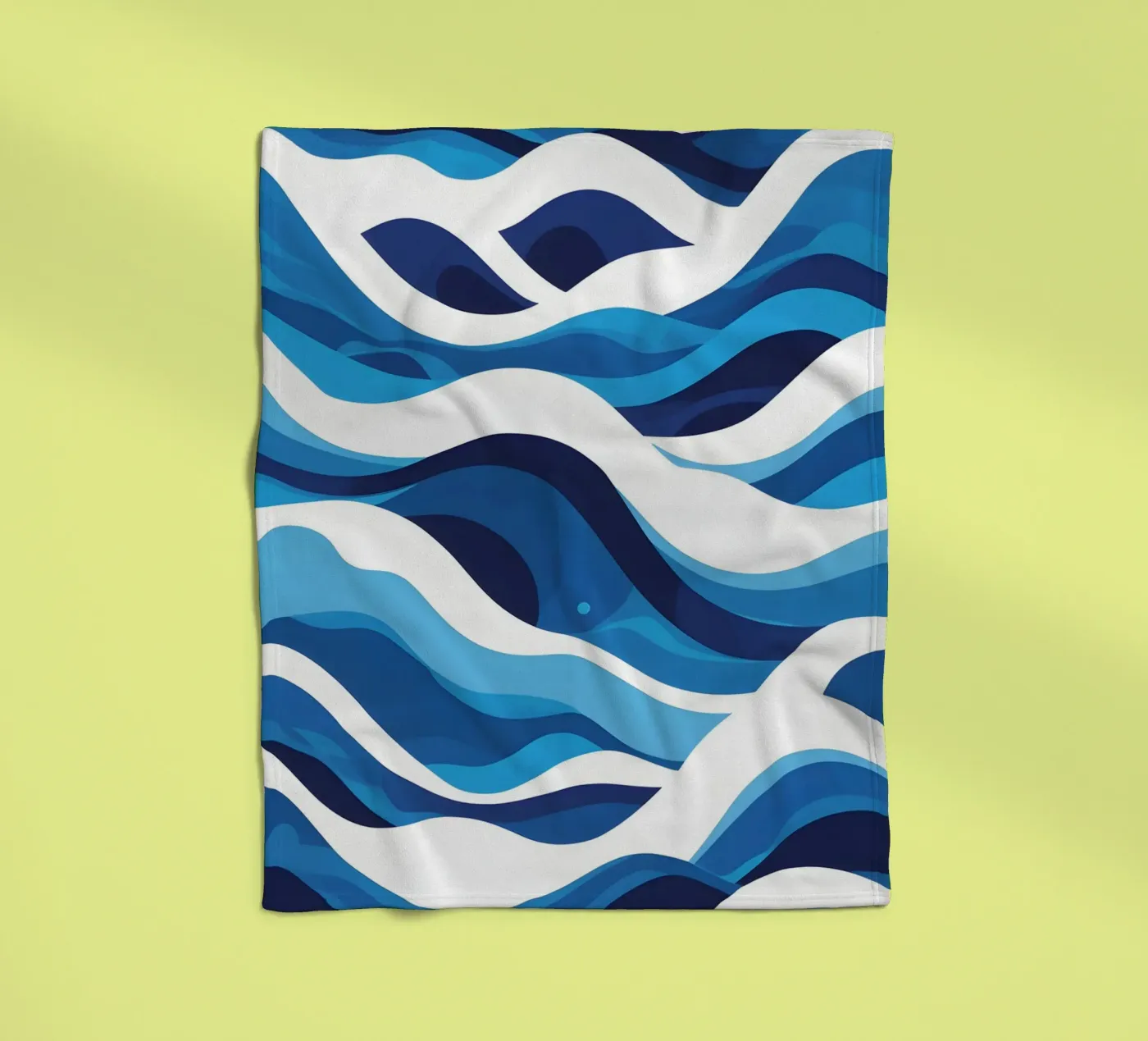 Wave pattern fleece blanket by LIFESTYLE OBJECTS