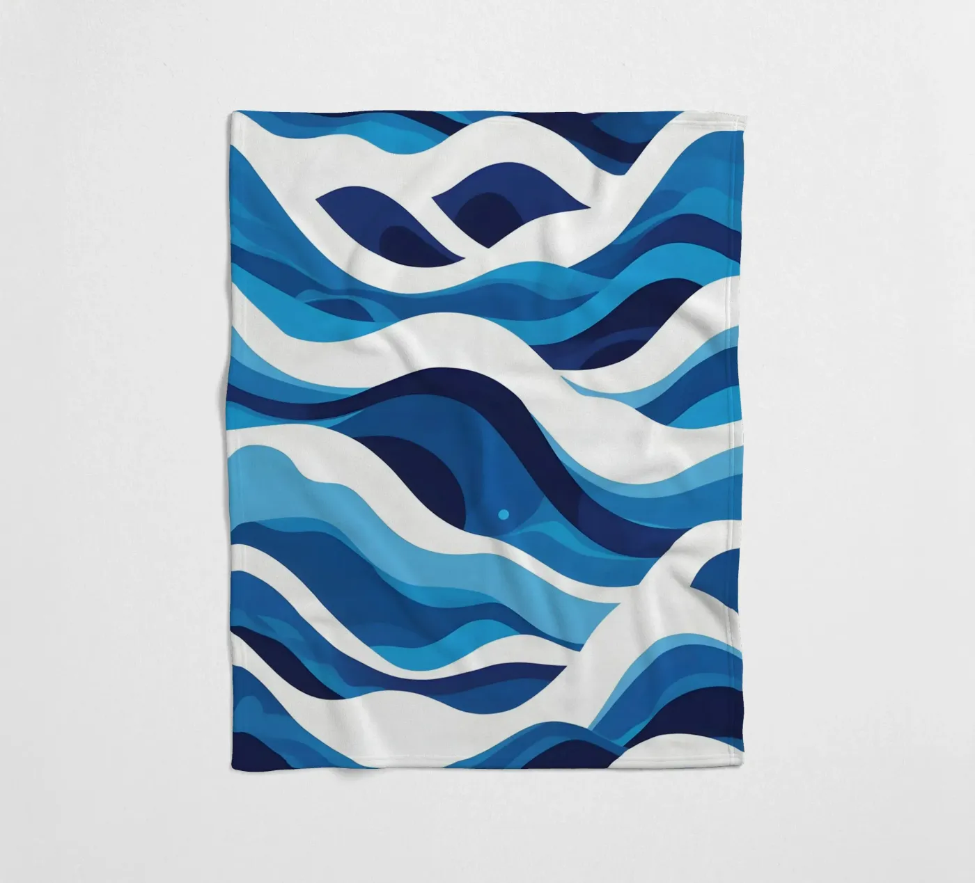 Wave pattern fleece blanket by LIFESTYLE OBJECTS
