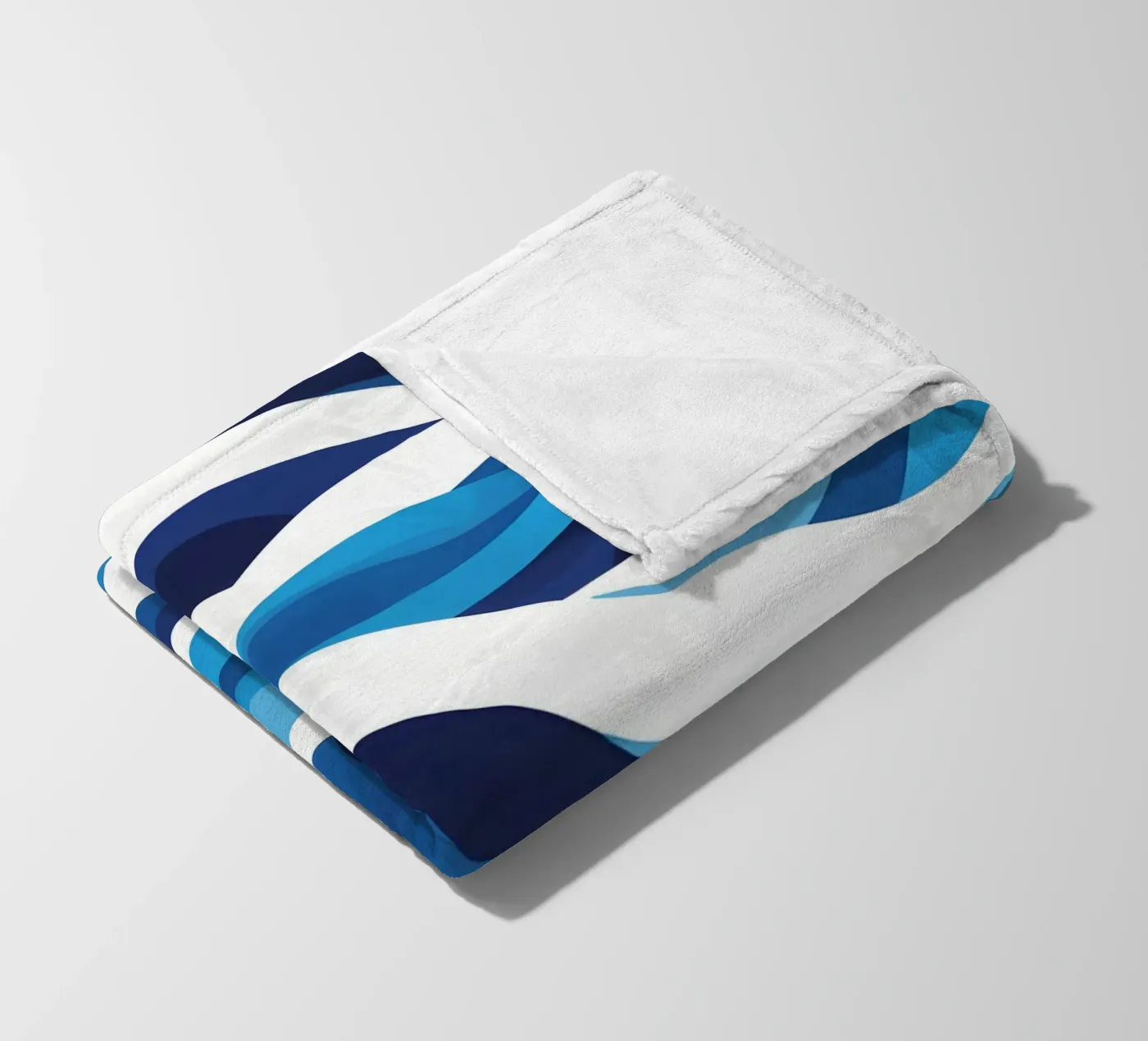 Wave pattern fleece blanket by LIFESTYLE OBJECTS
