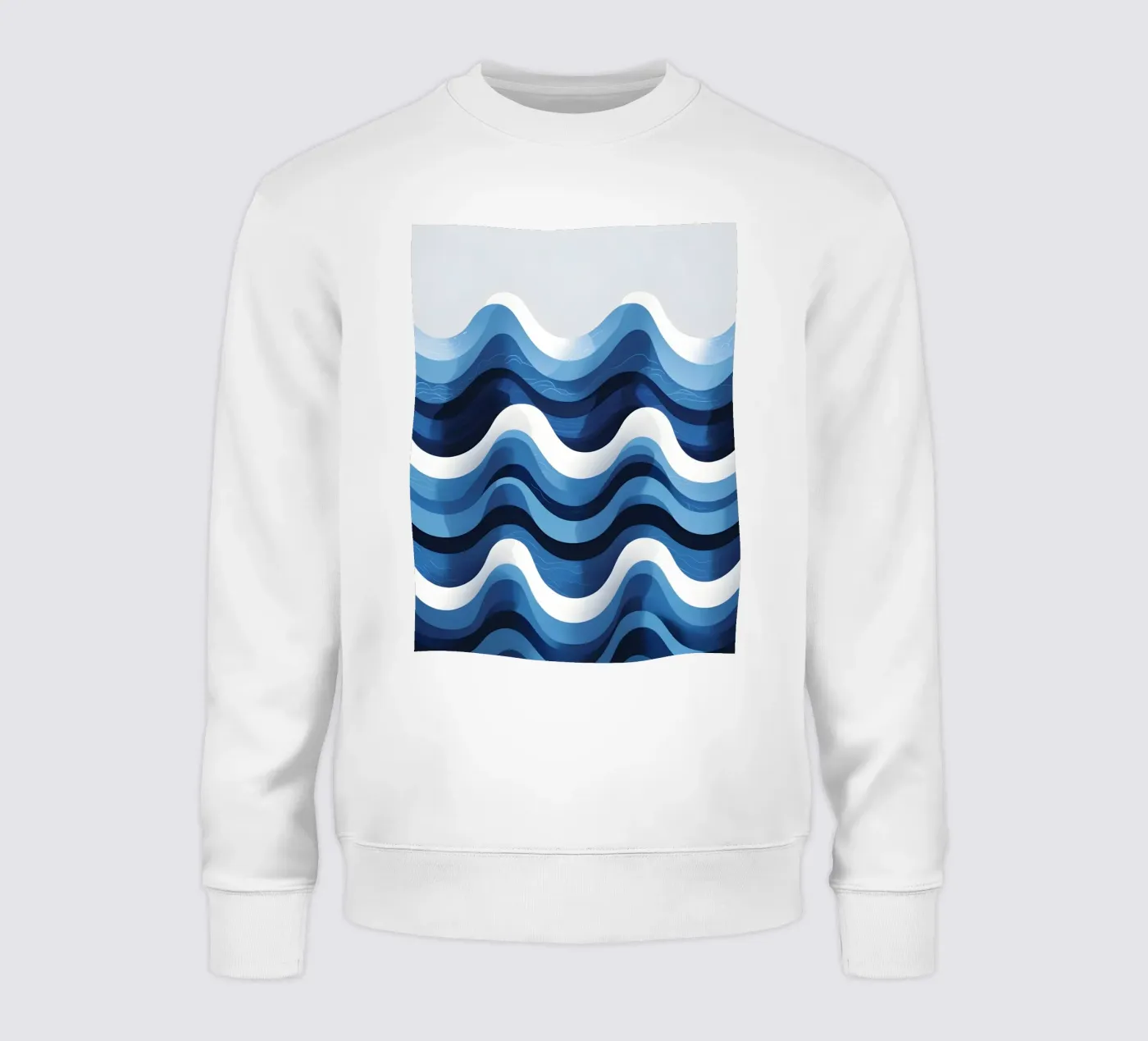 Wellenmuster Sweatshirt von LIFESTYLE OBJECTS