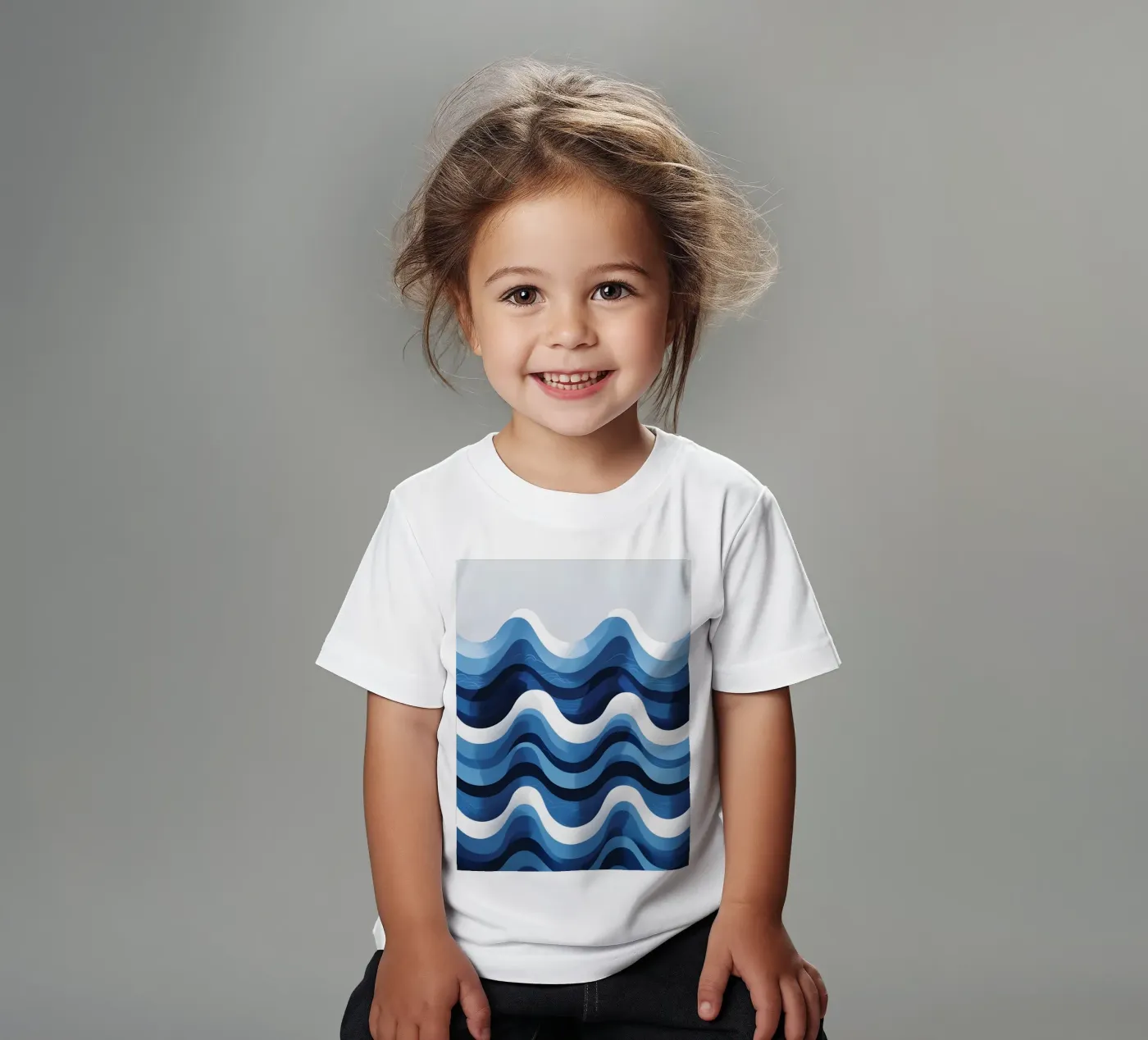 Wellenmuster Kinder T-Shirt von LIFESTYLE OBJECTS