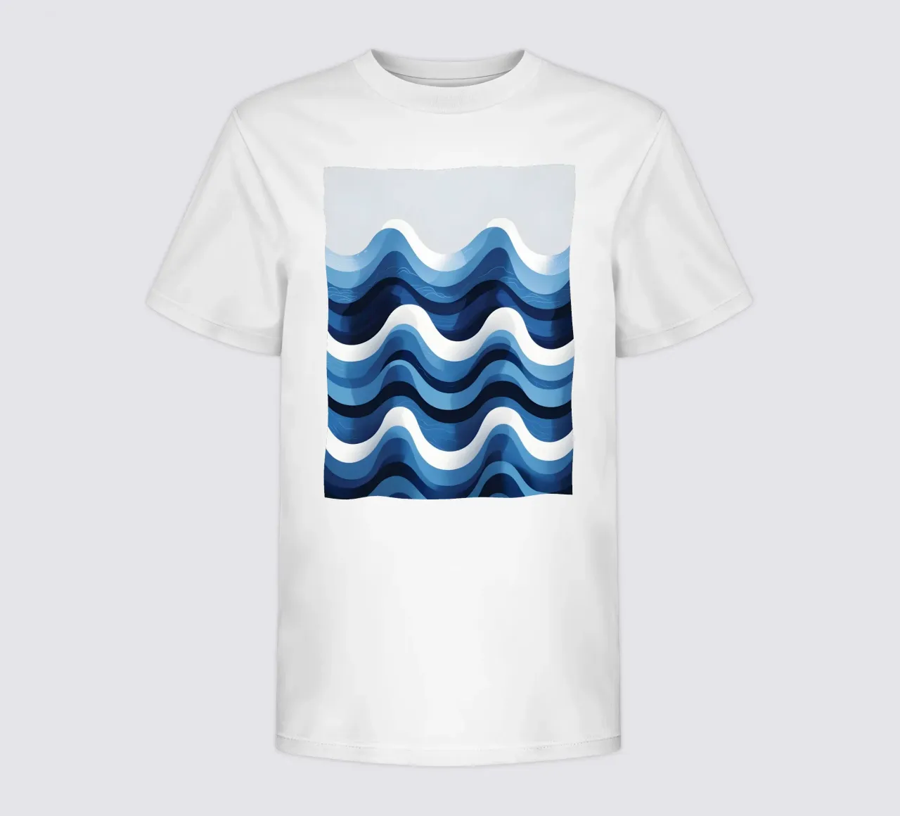 Wave pattern kids t-shirt by LIFESTYLE OBJECTS