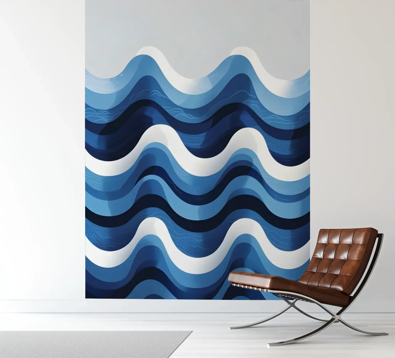Wave pattern fotobehang van LIFESTYLE OBJECTS