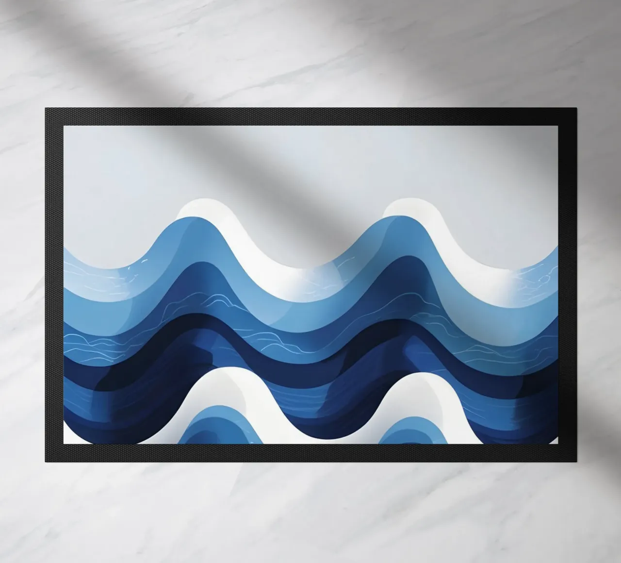 Wave pattern doormat by LIFESTYLE OBJECTS
