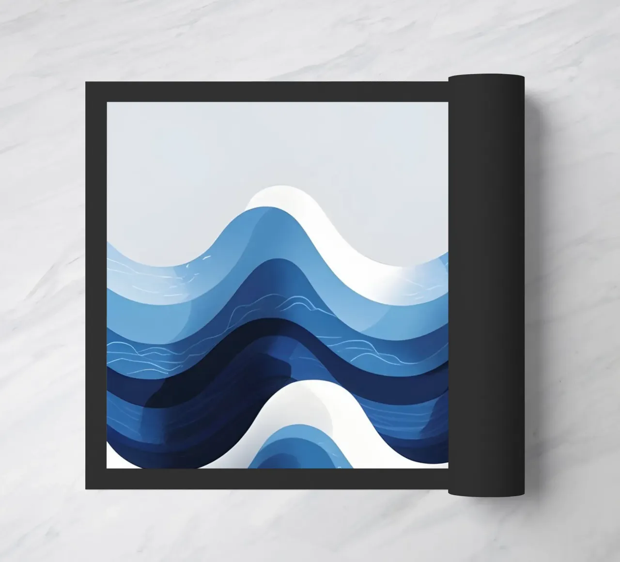 Wave pattern doormat by LIFESTYLE OBJECTS