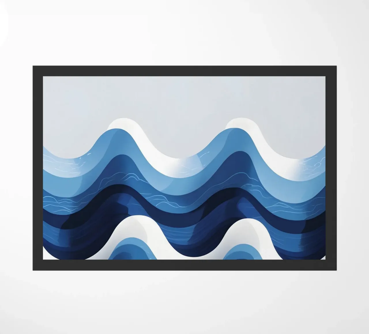 Wave pattern doormat by LIFESTYLE OBJECTS