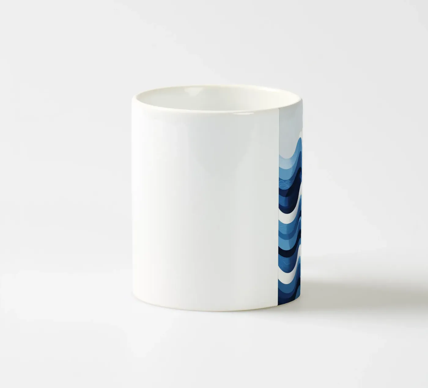 Wave pattern mug en céramique de LIFESTYLE OBJECTS