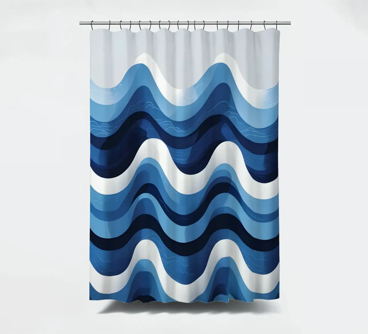 Wellenmuster Duschvorhang von LIFESTYLE OBJECTS