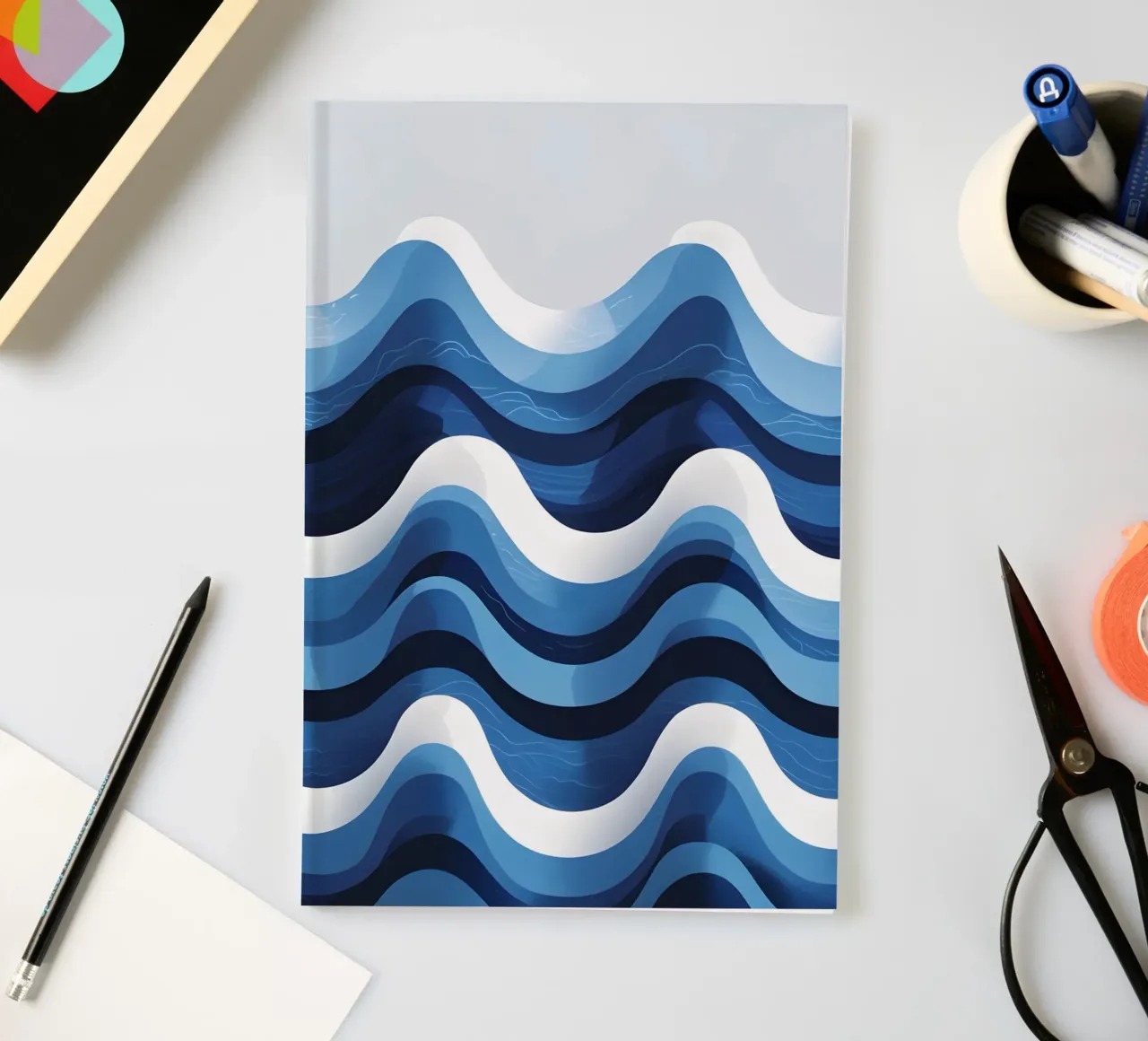 Wave pattern notebook by LIFESTYLE OBJECTS