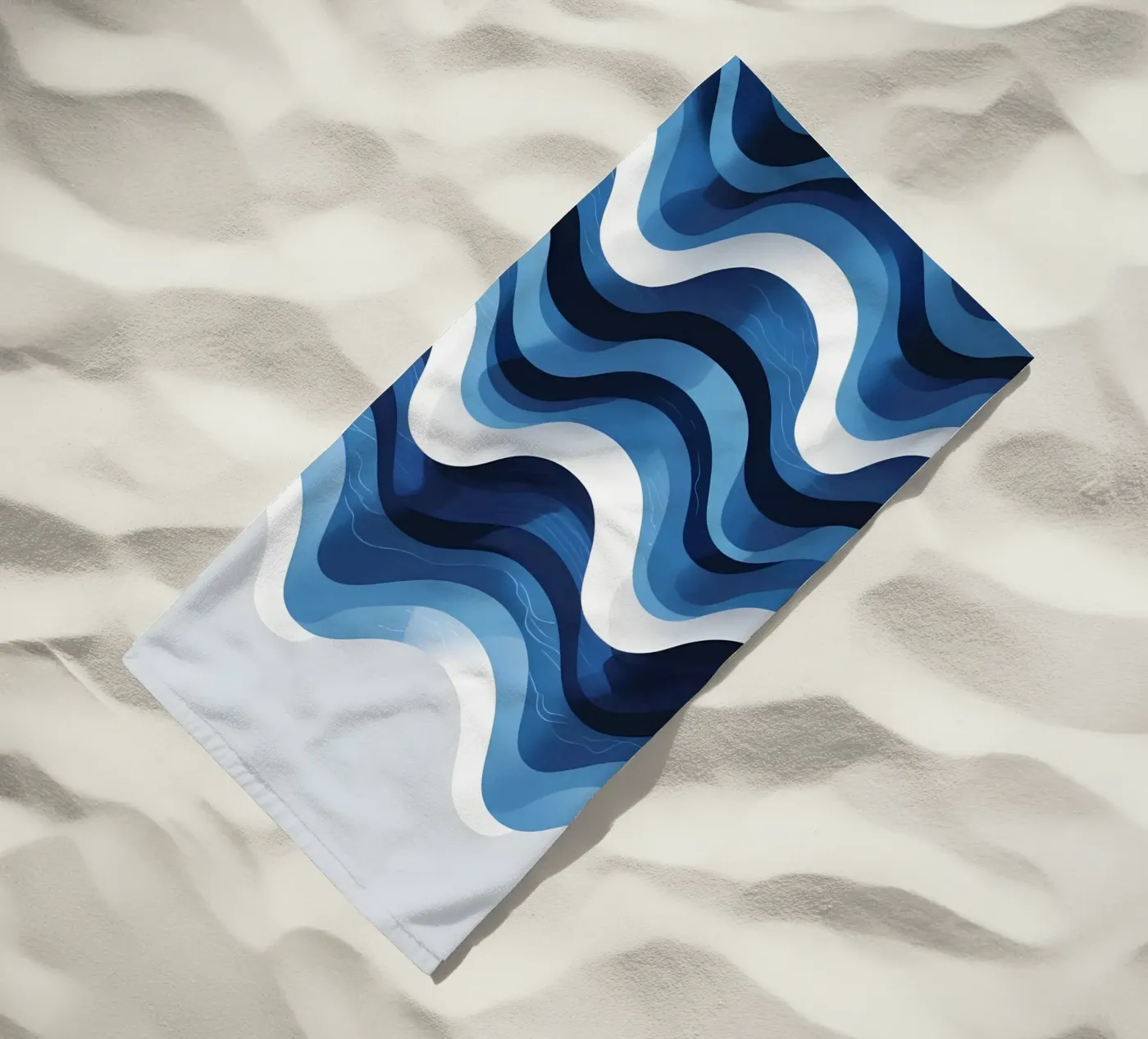 Wave pattern serviette de plage de LIFESTYLE OBJECTS