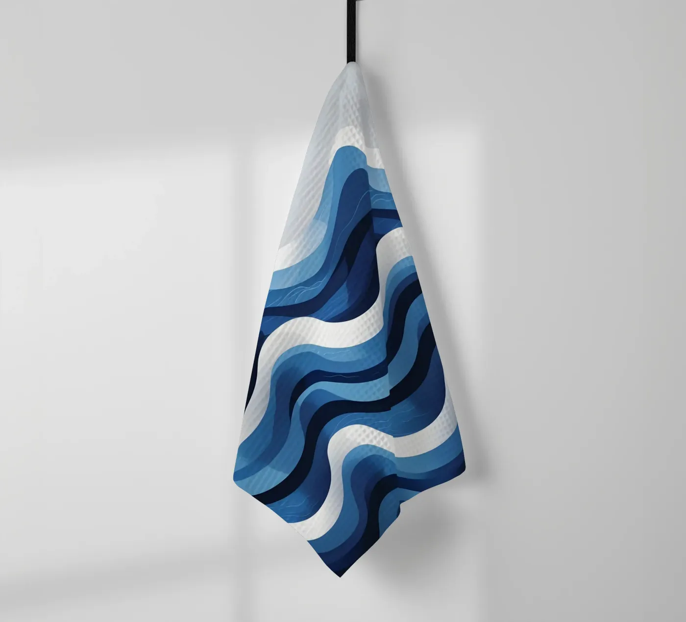 Wave pattern tea towel by LIFESTYLE OBJECTS