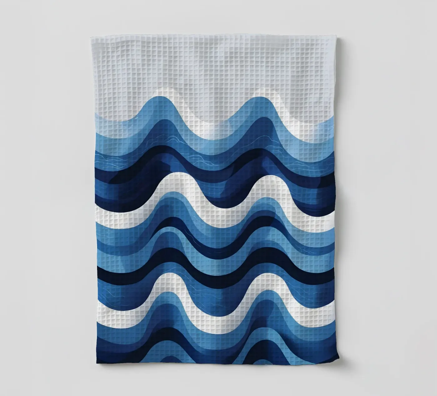Wave pattern tea towel by LIFESTYLE OBJECTS