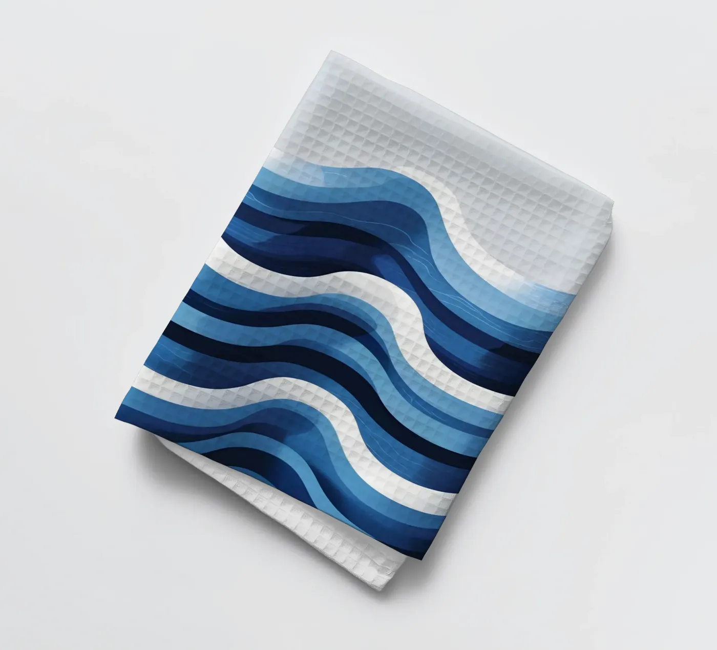 Wave pattern tea towel by LIFESTYLE OBJECTS