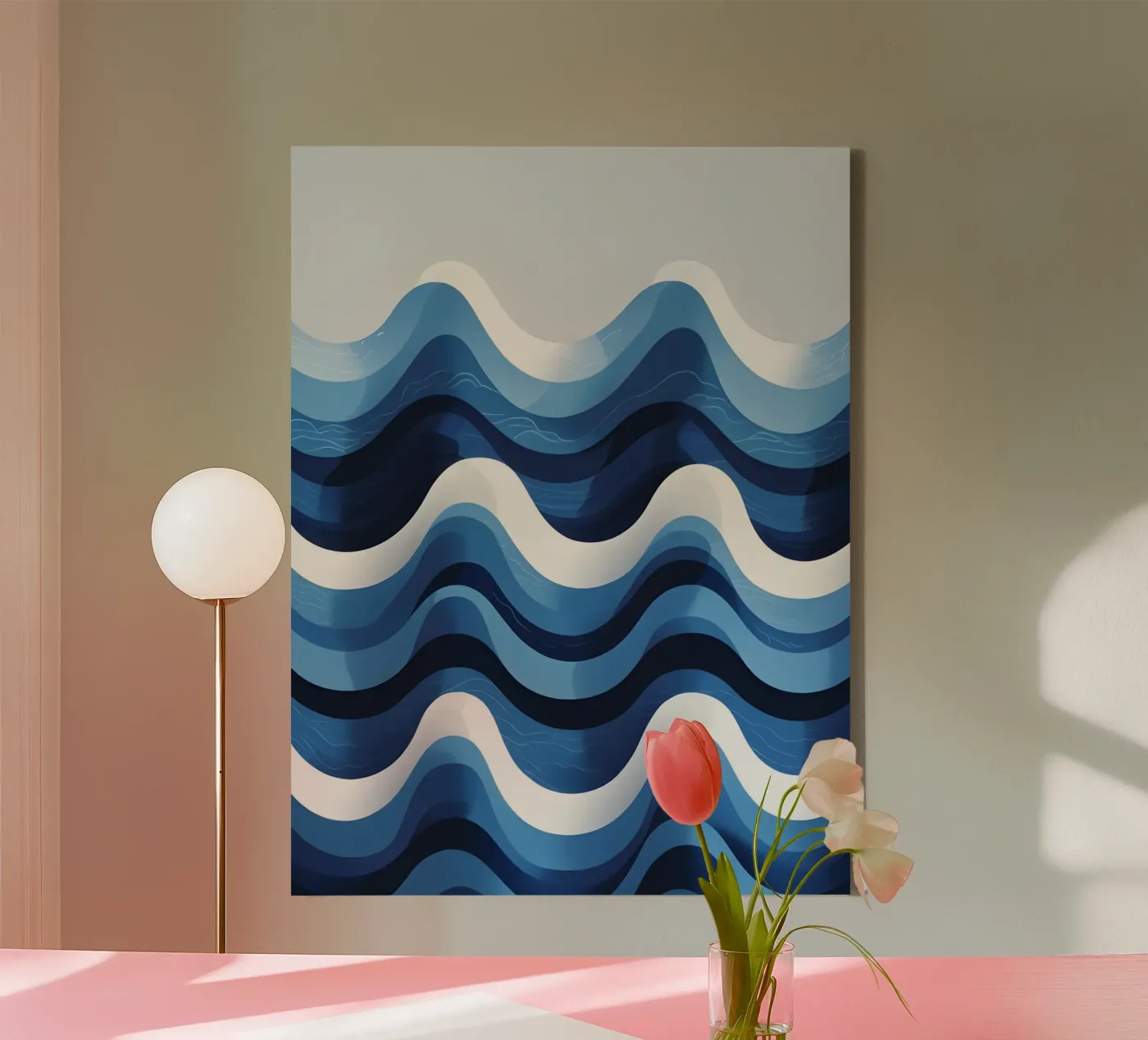 Wave pattern Leinwand von LIFESTYLE OBJECTS
