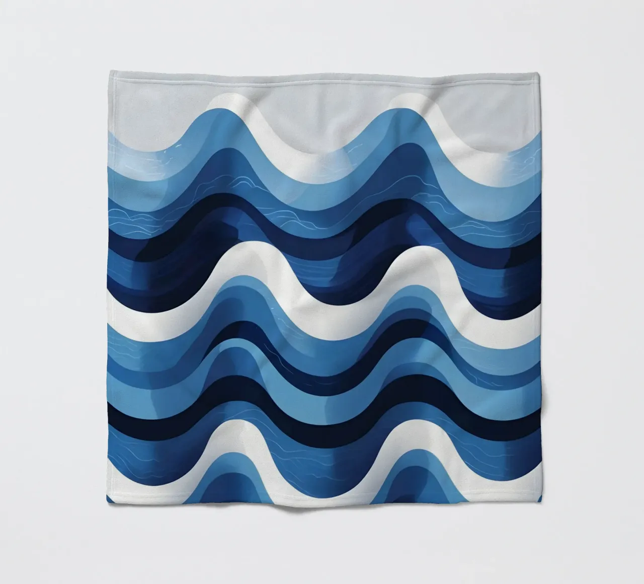 Wave pattern fleece blanket by LIFESTYLE OBJECTS