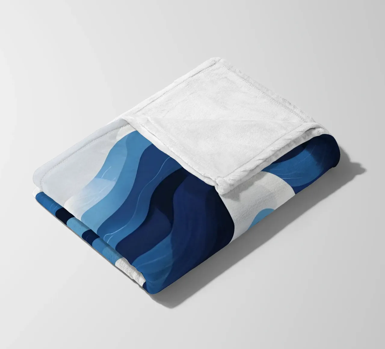 Wave pattern fleece blanket by LIFESTYLE OBJECTS