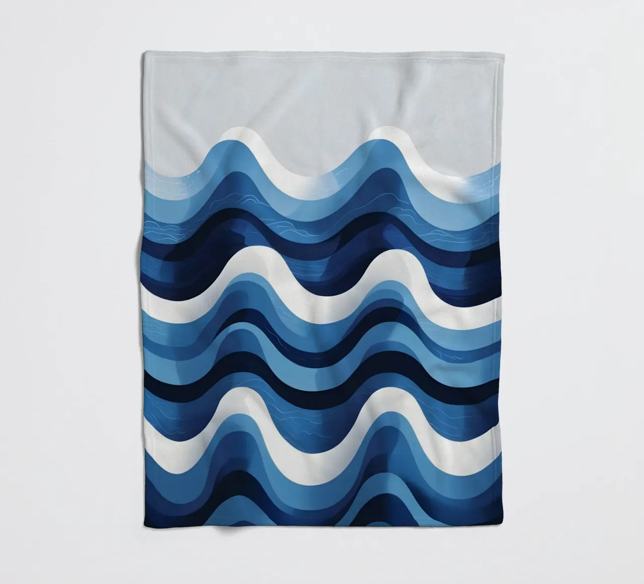 Wave pattern fleece blanket by LIFESTYLE OBJECTS