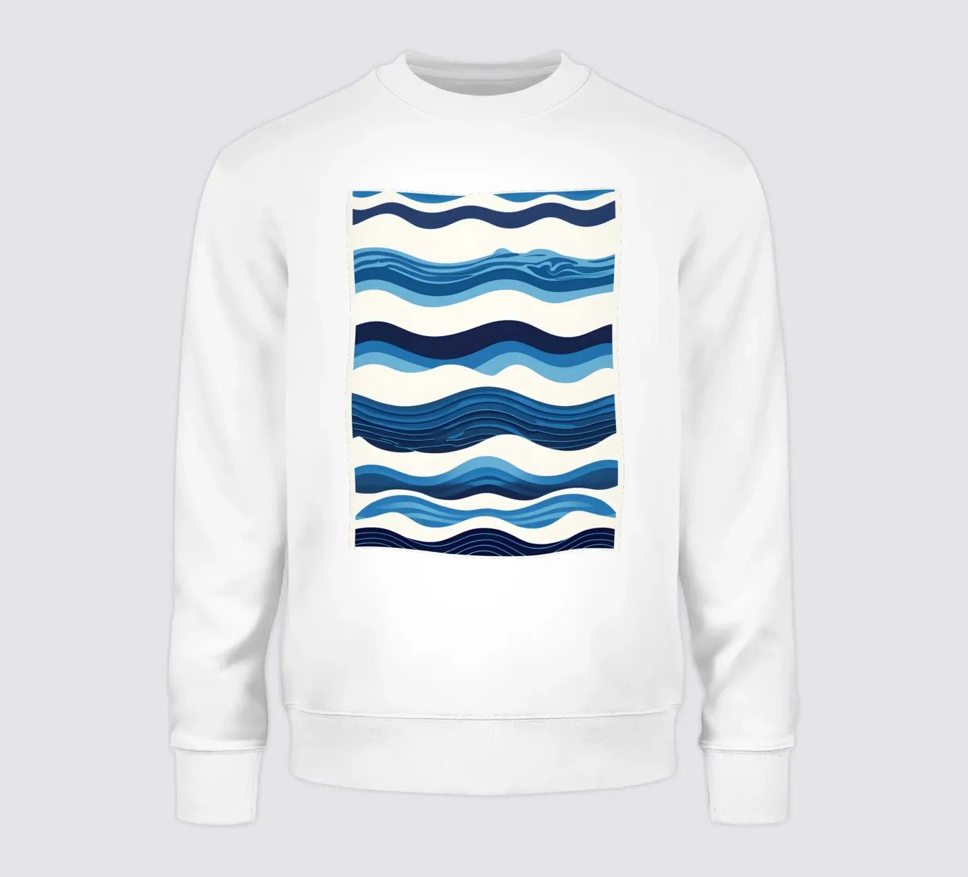 Wave pattern sweatshirt by LIFESTYLE OBJECTS