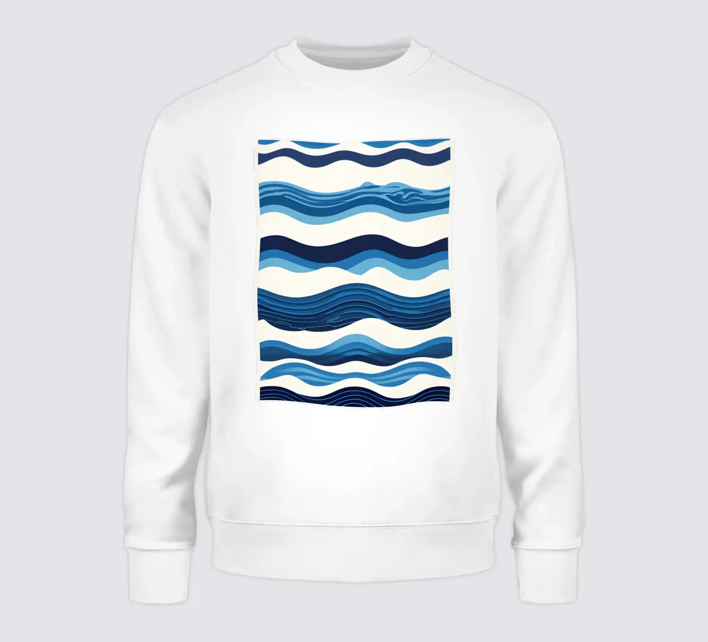 Wave pattern sweatshirt by LIFESTYLE OBJECTS